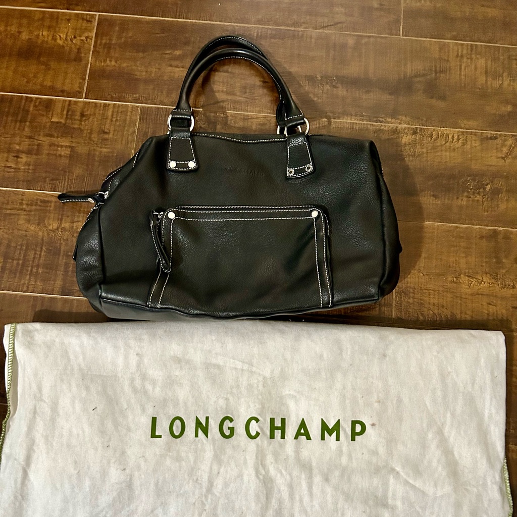Long Champ Leather Handbag